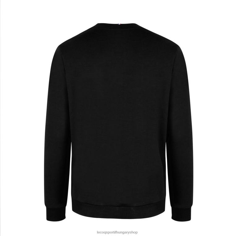 ruházat férfiak Le Coq Sportif fekete pulóver 846V79