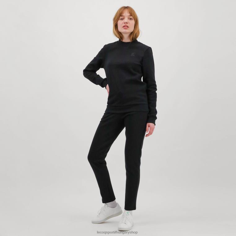 ruházat férfiak Le Coq Sportif fekete pulóver 846V79
