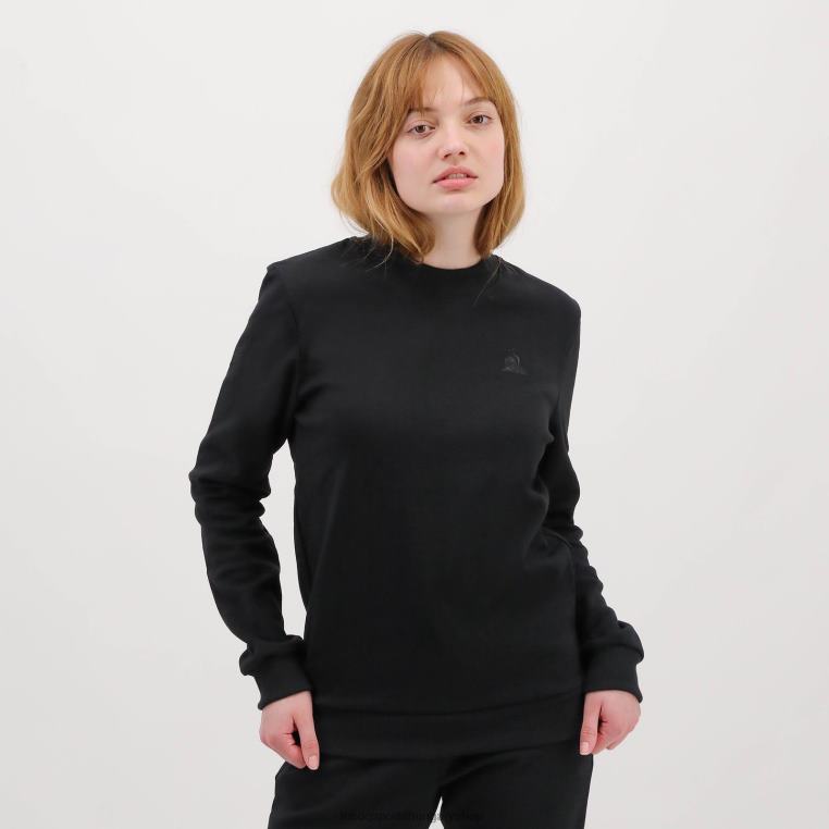 ruházat férfiak Le Coq Sportif fekete pulóver 846V79