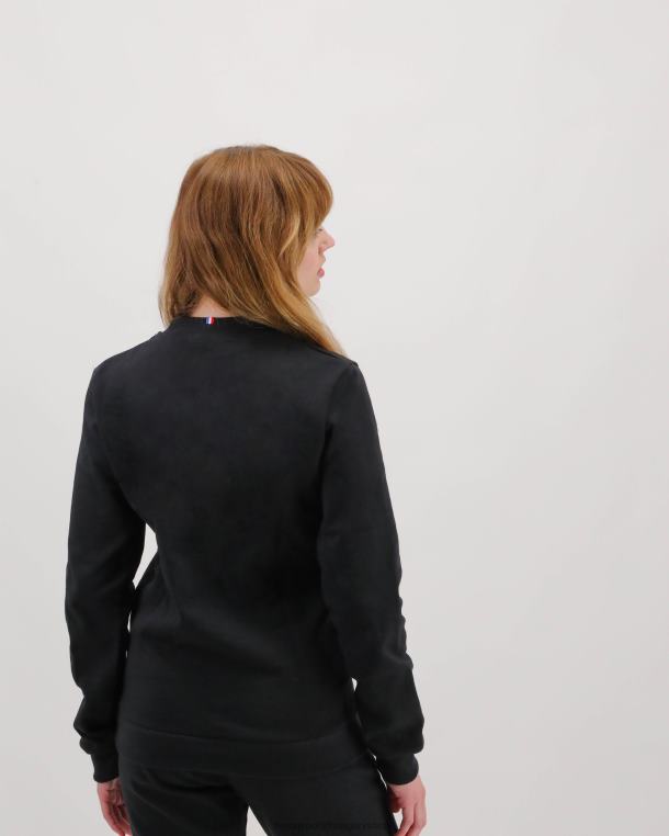 ruházat férfiak Le Coq Sportif fekete pulóver 846V79