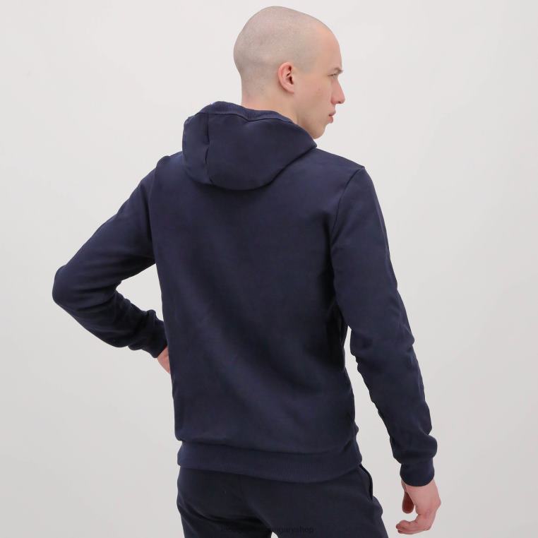 ruházat férfiak Le Coq Sportif kapucnis pulóver kék 846V494