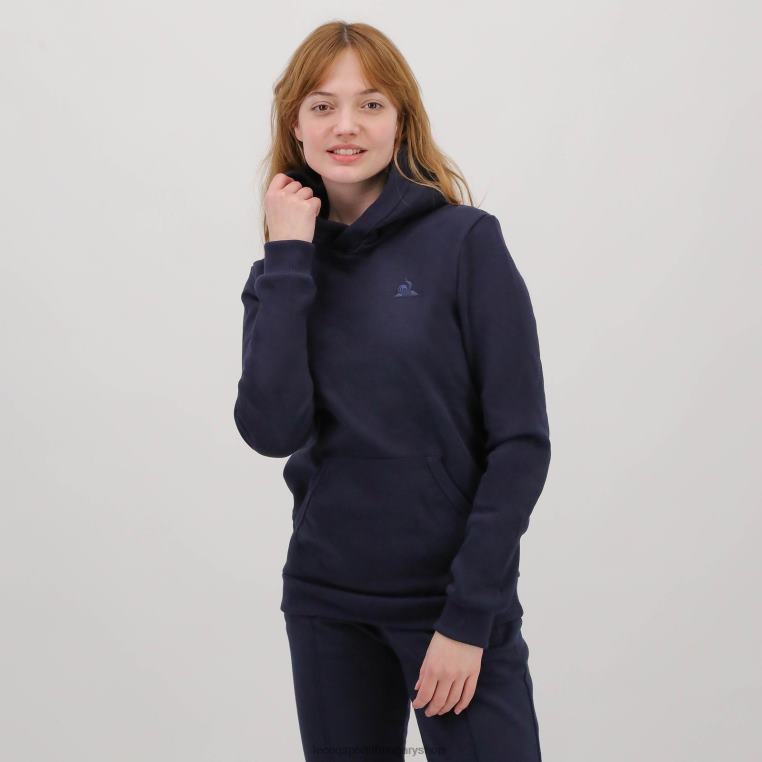 ruházat férfiak Le Coq Sportif kapucnis pulóver kék 846V494