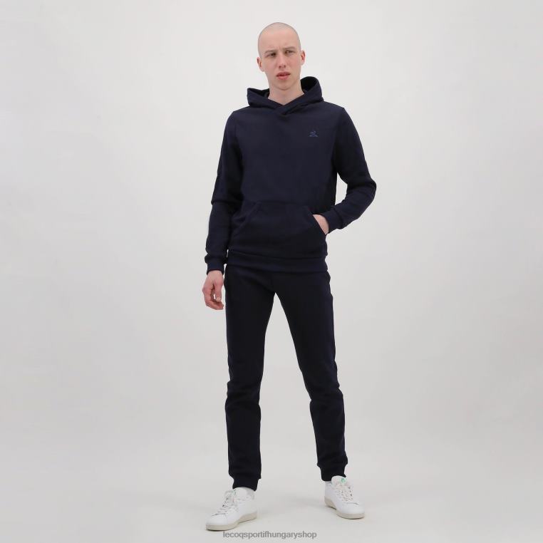 ruházat férfiak Le Coq Sportif kapucnis pulóver kék 846V494
