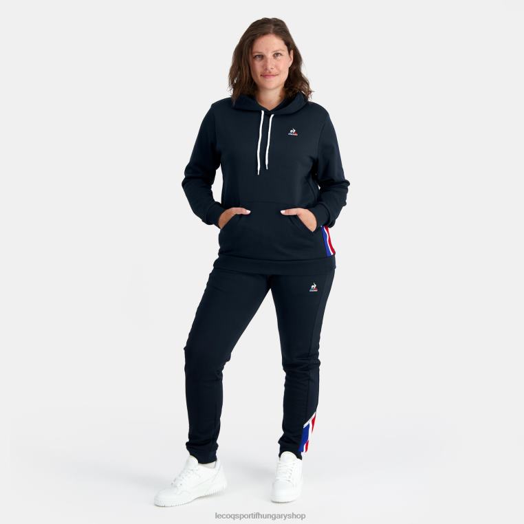 ruházat férfiak Le Coq Sportif kapucnis pulóver kék 846V4