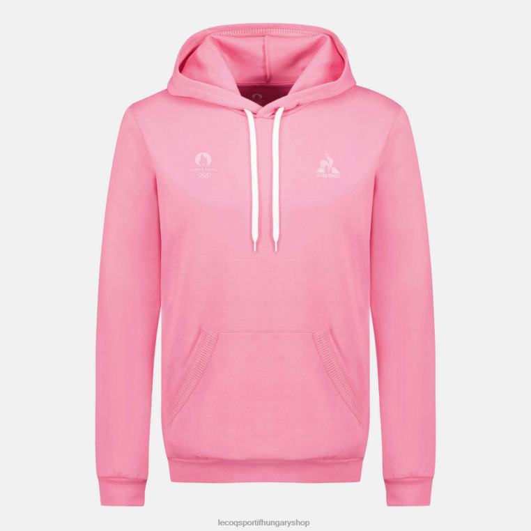 ruházat férfiak Le Coq Sportif kapucnis pulóver rózsaszín 846V30