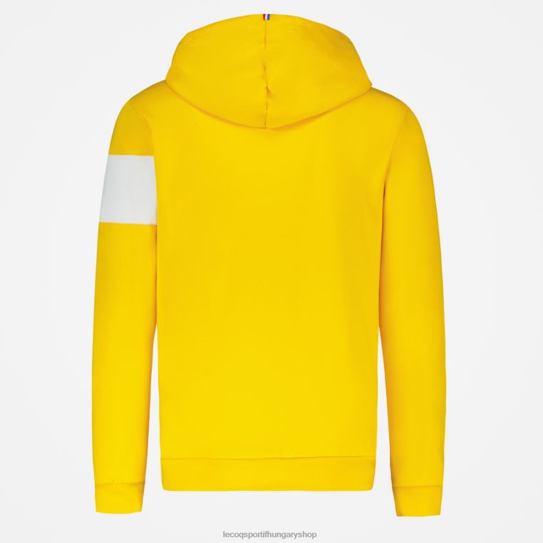 ruházat férfiak Le Coq Sportif kapucnis pulóver sárga 846V438