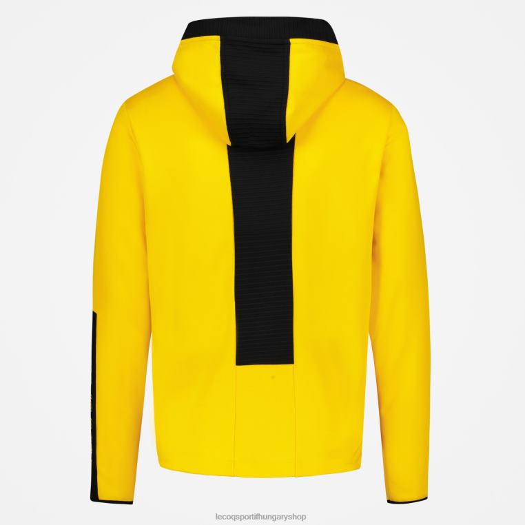 ruházat férfiak Le Coq Sportif kapucnis pulóver sárga 846V451