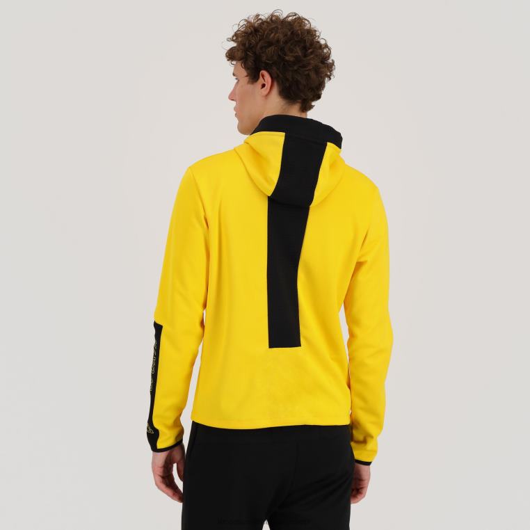 ruházat férfiak Le Coq Sportif kapucnis pulóver sárga 846V451