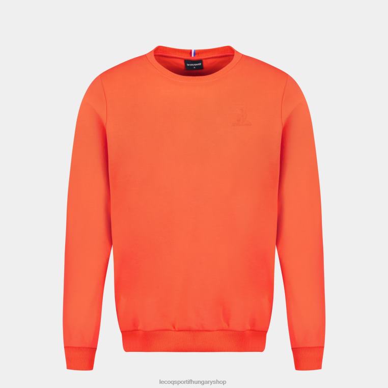 ruházat férfiak Le Coq Sportif narancssárga pulóver 846V14