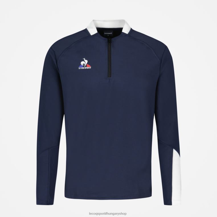 ruházat férfiak Le Coq Sportif pulóver kék 846V75
