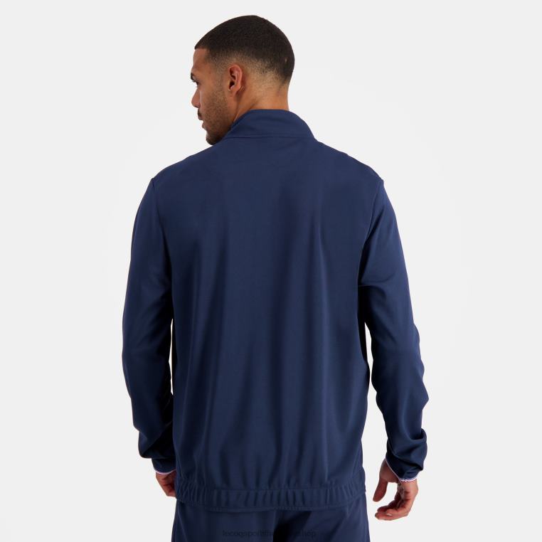 ruházat férfiak Le Coq Sportif pulóver kék 846V81