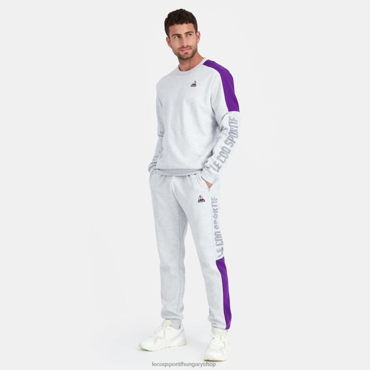 ruházat férfiak Le Coq Sportif pulóver szürke 846V443