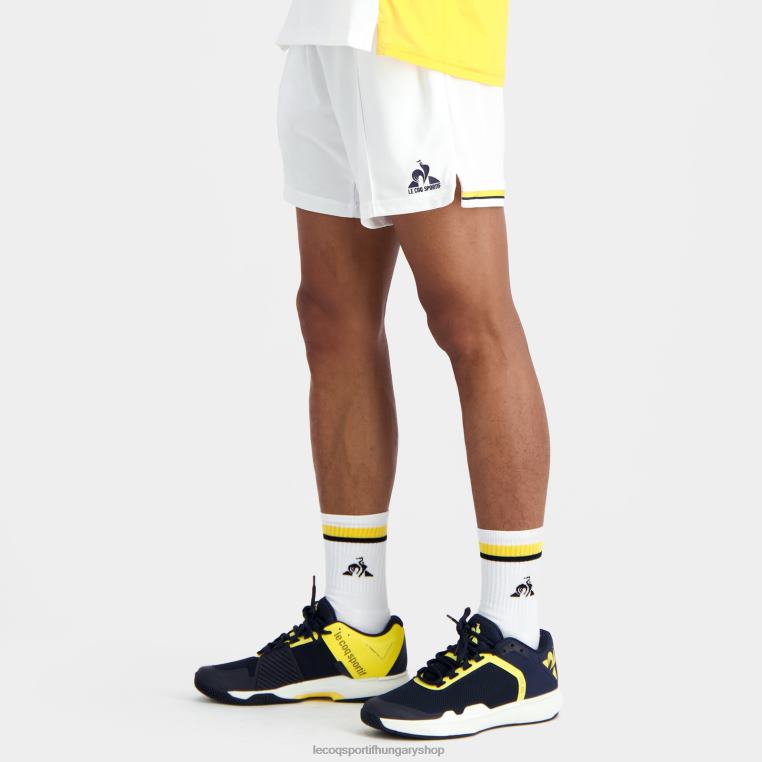 ruházat férfiak Le Coq Sportif rövidnadrág fehér 846V230