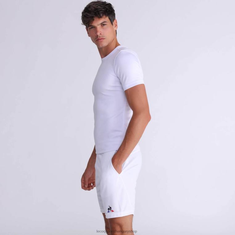 ruházat férfiak Le Coq Sportif rövidnadrág fehér 846V514