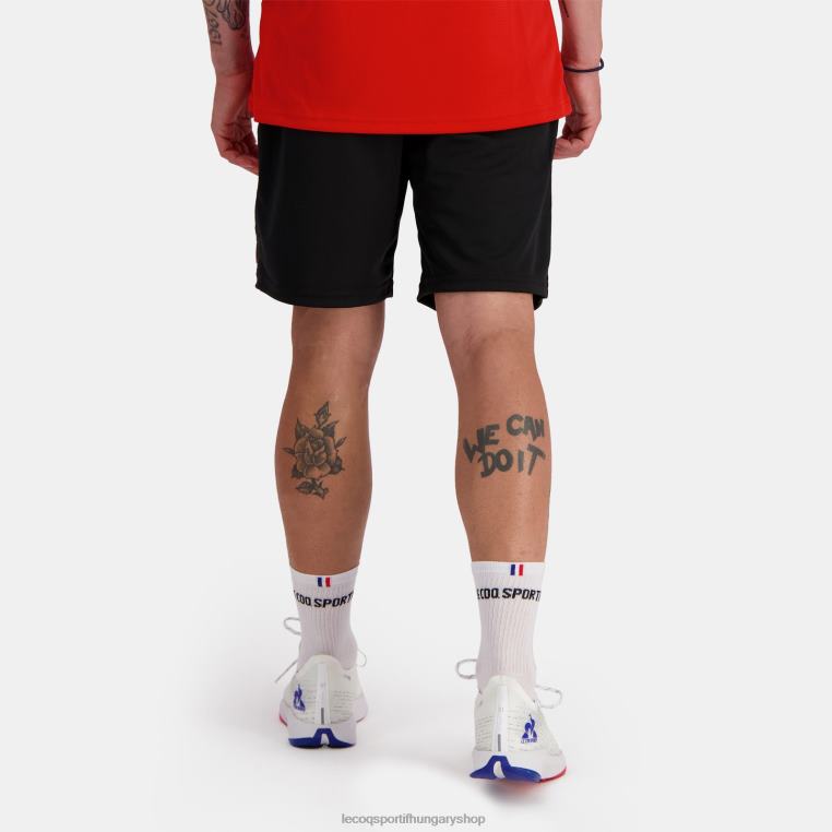 ruházat férfiak Le Coq Sportif rövidnadrág fekete 846V225