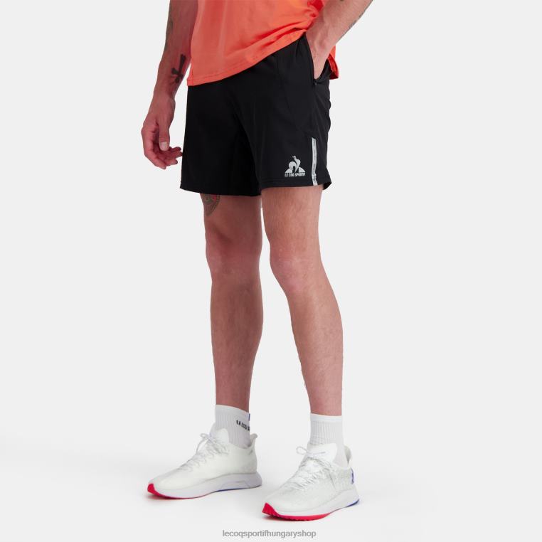 ruházat férfiak Le Coq Sportif rövidnadrág fekete 846V237