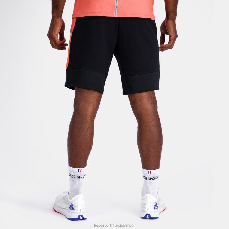 ruházat férfiak Le Coq Sportif rövidnadrág fekete 846V238