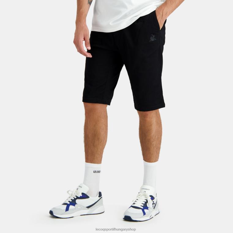 ruházat férfiak Le Coq Sportif rövidnadrág fekete 846V243
