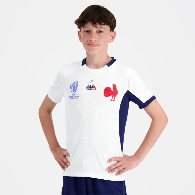 ruházat gyermekek Le Coq Sportif mez replika xv de france - rögbi világbajnokság 2023 fehér 846V695
