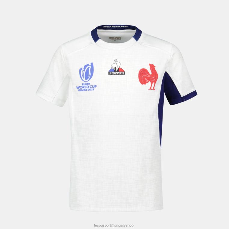 ruházat gyermekek Le Coq Sportif mez replika xv de france - rögbi világbajnokság 2023 fehér 846V695