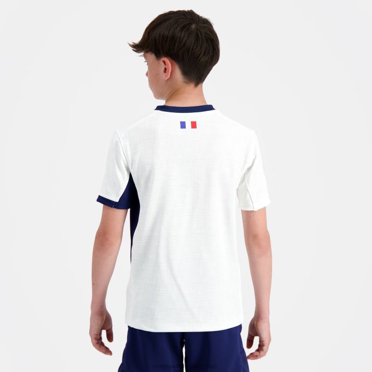 ruházat gyermekek Le Coq Sportif mez replika xv de france - rögbi világbajnokság 2023 fehér 846V695