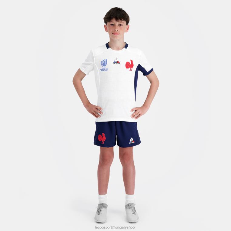 ruházat gyermekek Le Coq Sportif mez replika xv de france - rögbi világbajnokság 2023 fehér 846V695