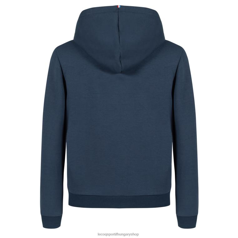 ruházat gyermekek Le Coq Sportif kapucnis pulóver kék cipzárral 846V670